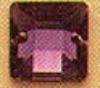 Glass Jewels with Holes for Attaching
